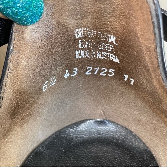 Paul Green Christy Black Caged Strappy Heels Sandals Shoes size 9 - Picture 14 of 16